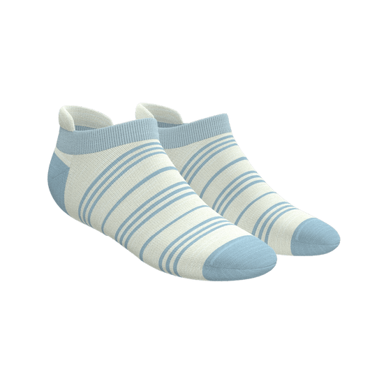 The College Ruled | Stripe Heel Hammock™ Ankle Socks - Shinesty