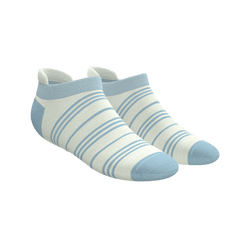 The College Ruled | Stripe Heel Hammock™ Ankle Socks - Shinesty
