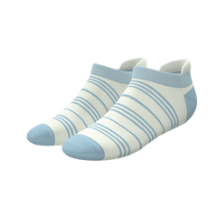 The College Ruled | Stripe Heel Hammock™ Ankle Socks - Shinesty