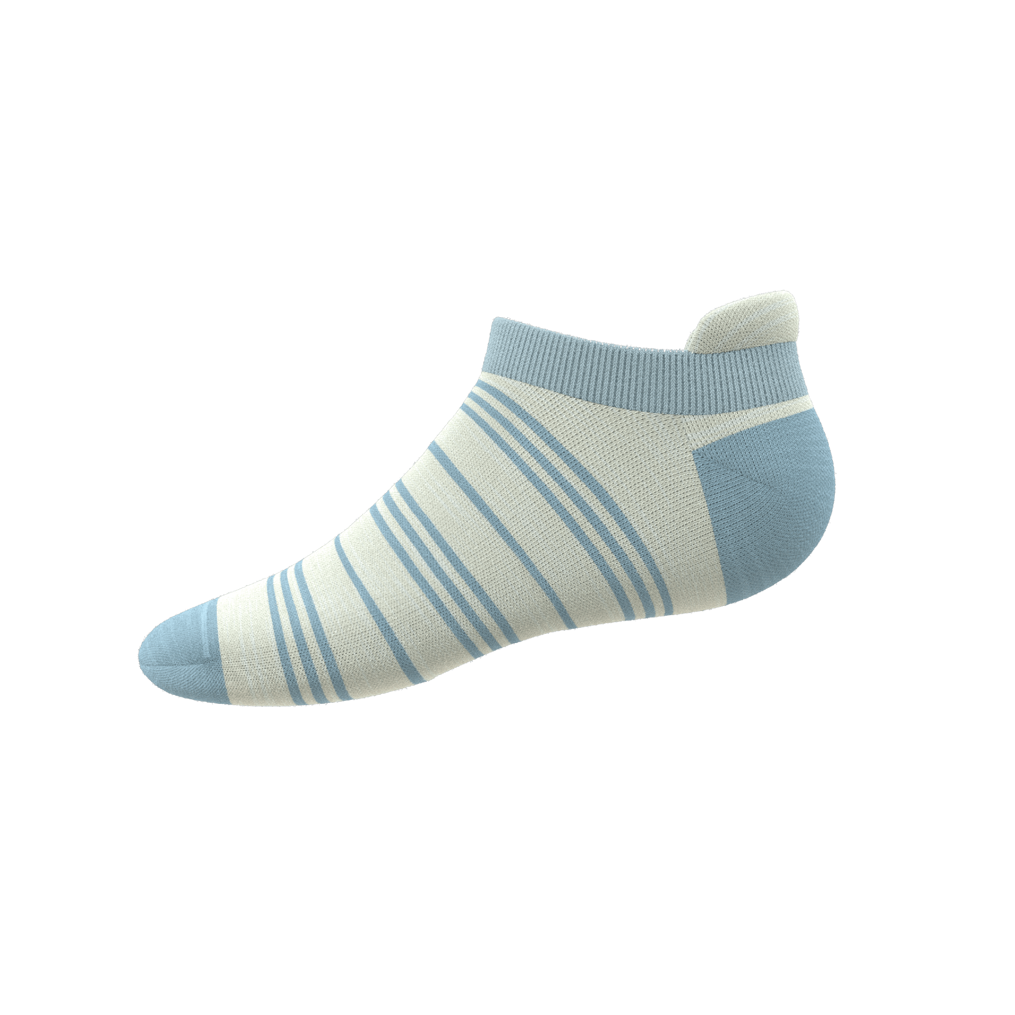 The College Ruled | Stripe Heel Hammock™ Ankle Socks - Shinesty