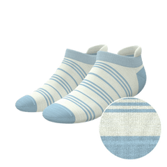 The College Ruled | Stripe Heel Hammock™ Ankle Socks - Shinesty