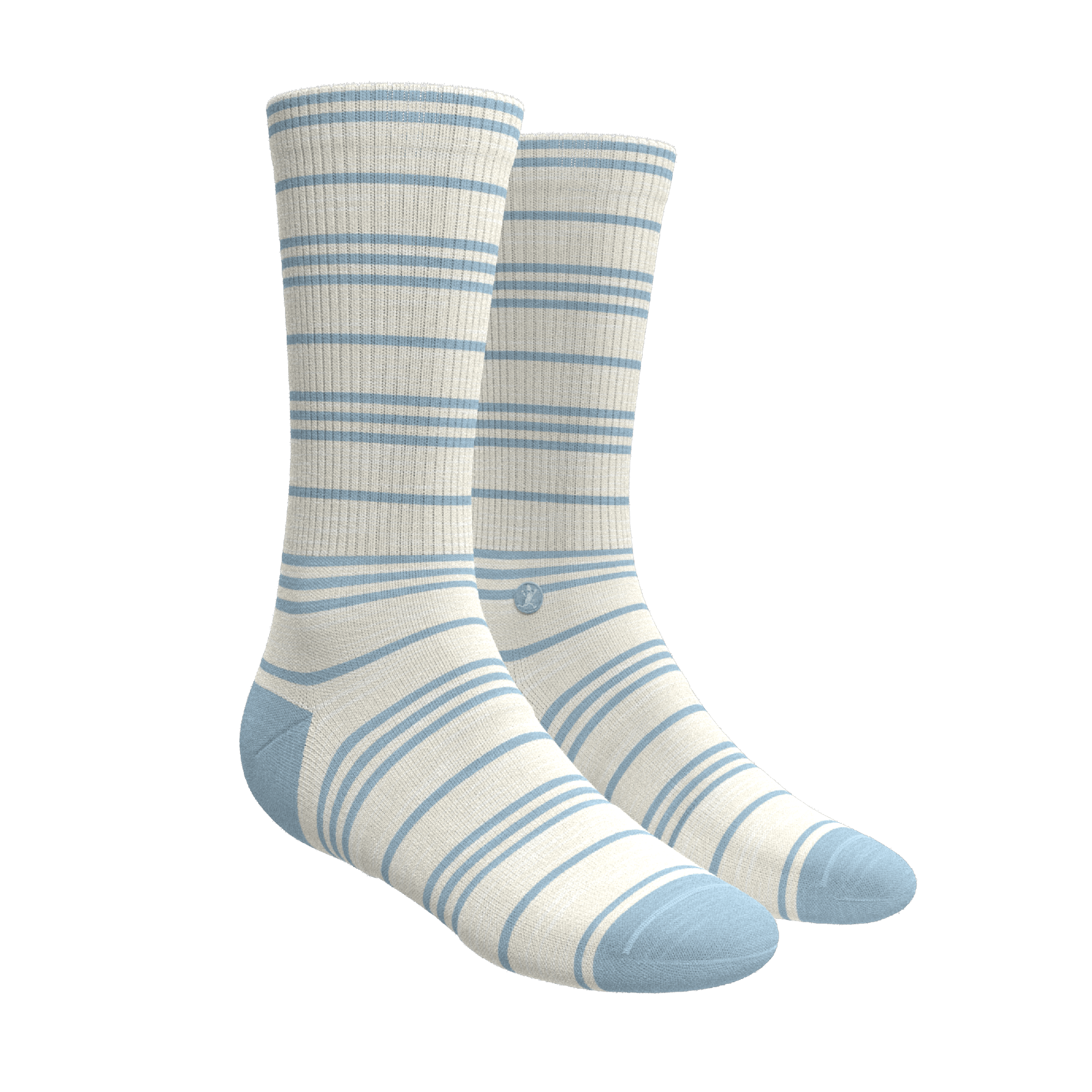 The College Ruled | Stripe Heel Hammock™ Crew Socks - Shinesty