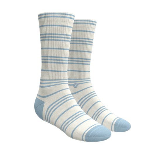 The College Ruled | Stripe Heel Hammock™ Crew Socks - Shinesty