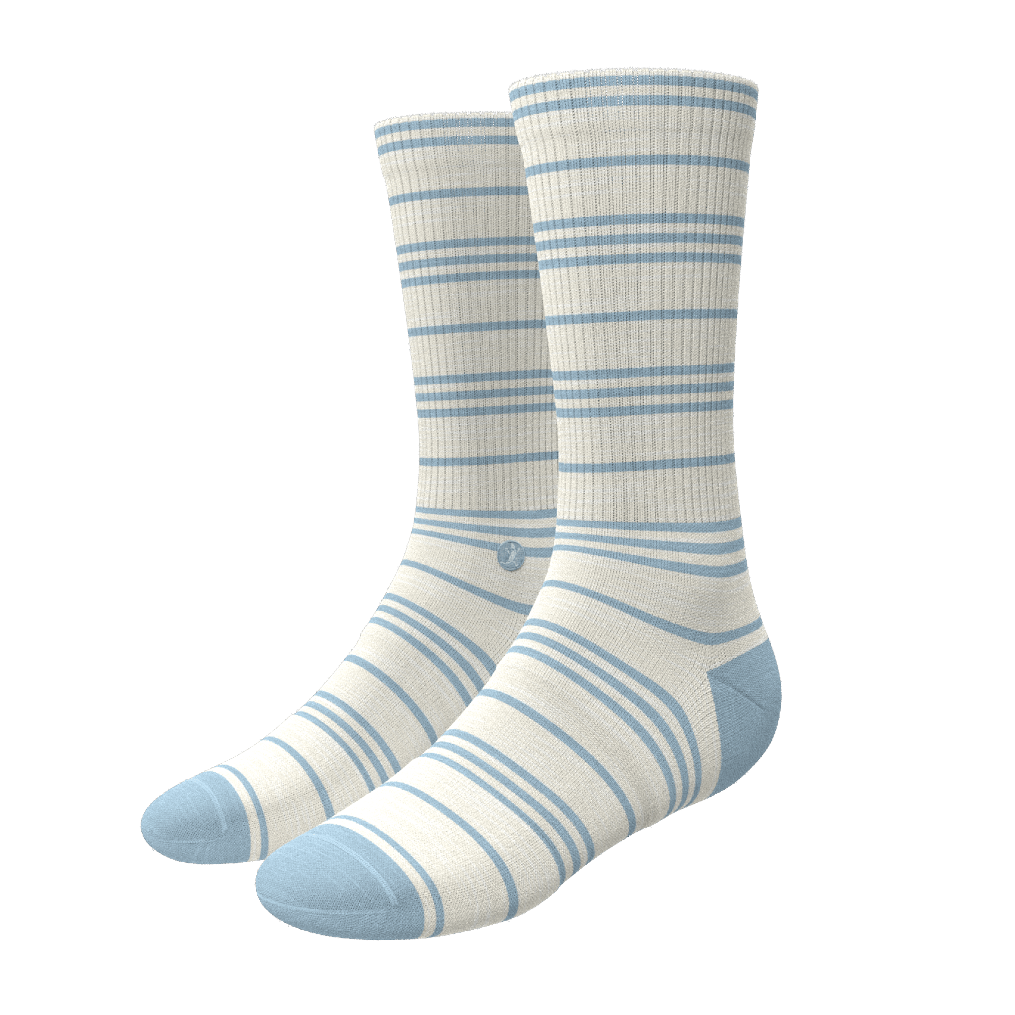 The College Ruled | Stripe Heel Hammock™ Crew Socks - Shinesty