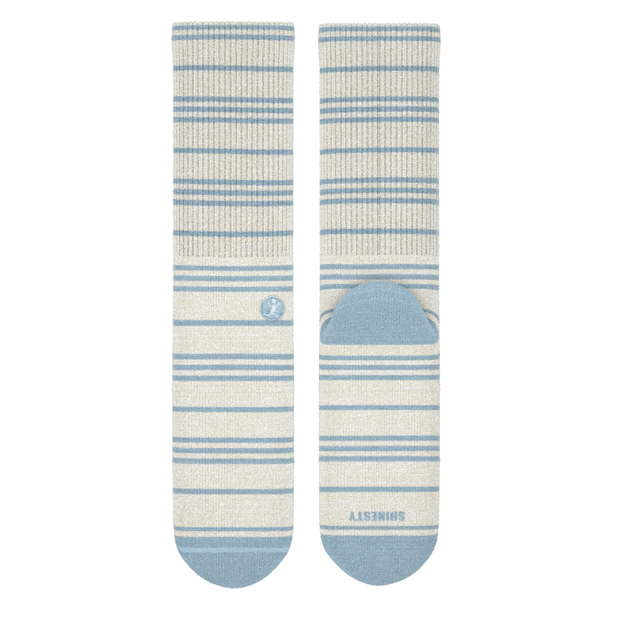 The College Ruled | Stripe Heel Hammock™ Crew Socks - Shinesty