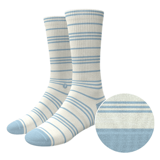 The College Ruled | Stripe Heel Hammock™ Crew Socks - Shinesty