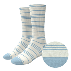 The College Ruled | Stripe Heel Hammock™ Crew Socks - Shinesty