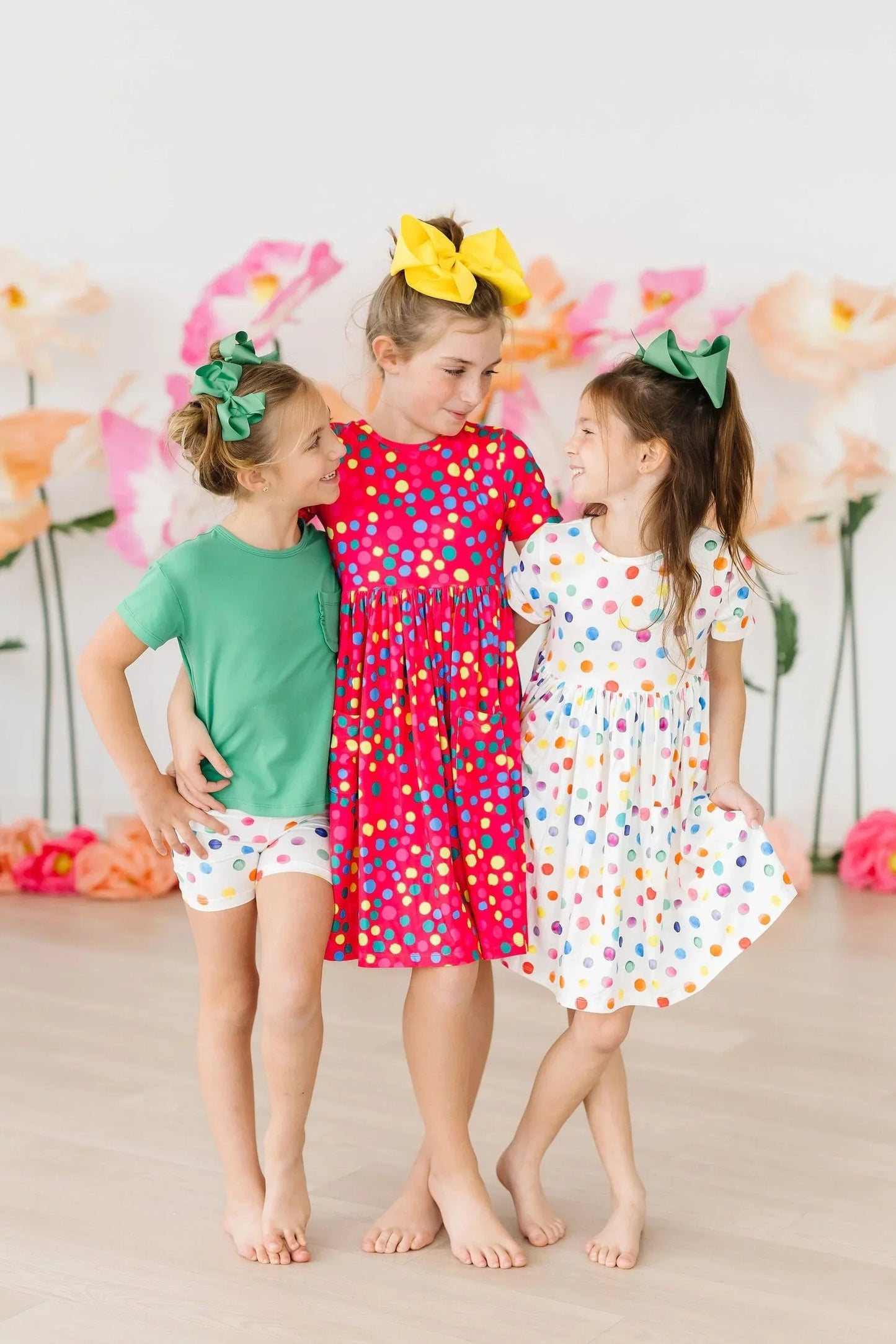 Colorful Dots S/S Pocket Twirl Dress - Mila & Rose ® - Flyclothing LLC