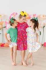 Colorful Dots S/S Pocket Twirl Dress - Mila & Rose ® - Flyclothing LLC