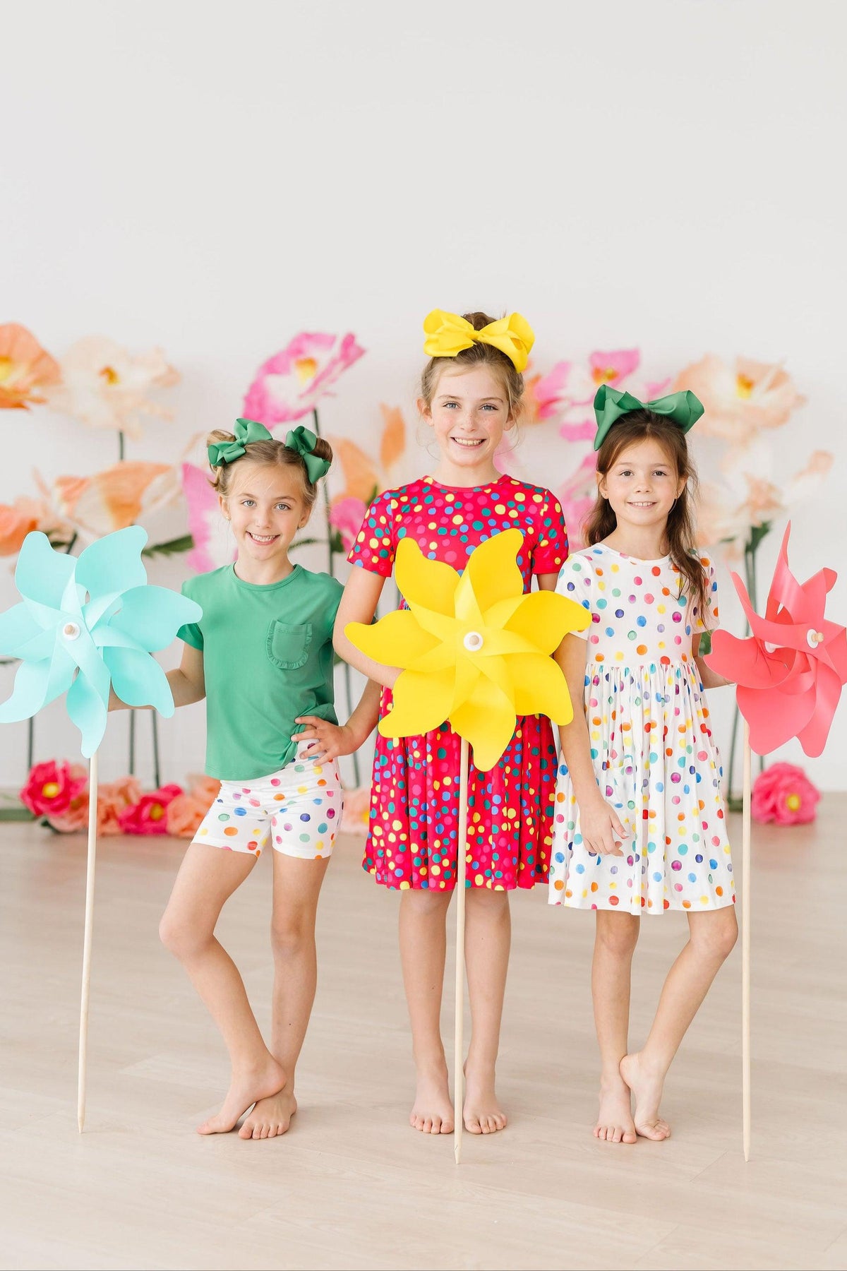 Colorful Dots Twirl Shorts - Mila & Rose ® - Flyclothing LLC