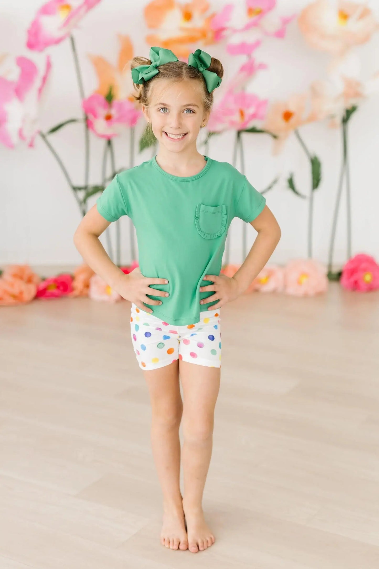 Colorful Dots Twirl Shorts - Mila & Rose ® - Flyclothing LLC