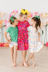 Colorful Dots Twirl Shorts - Mila & Rose ® - Flyclothing LLC