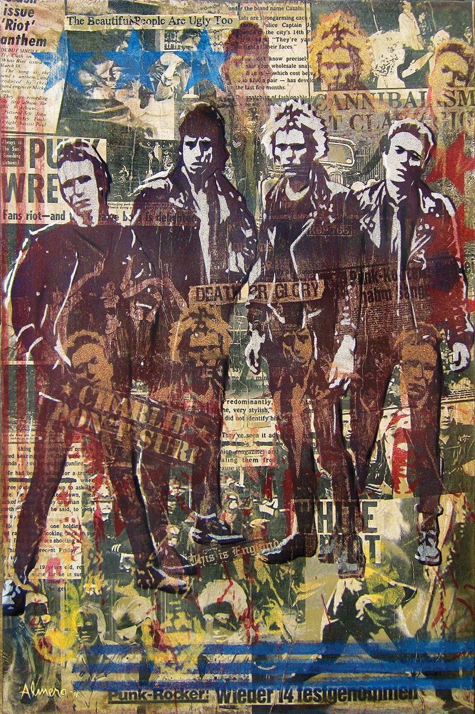 Black Market Art Company Combat Rock Print