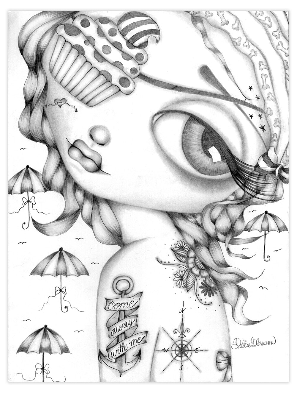 Black Market Art Company Come Away With Me Print