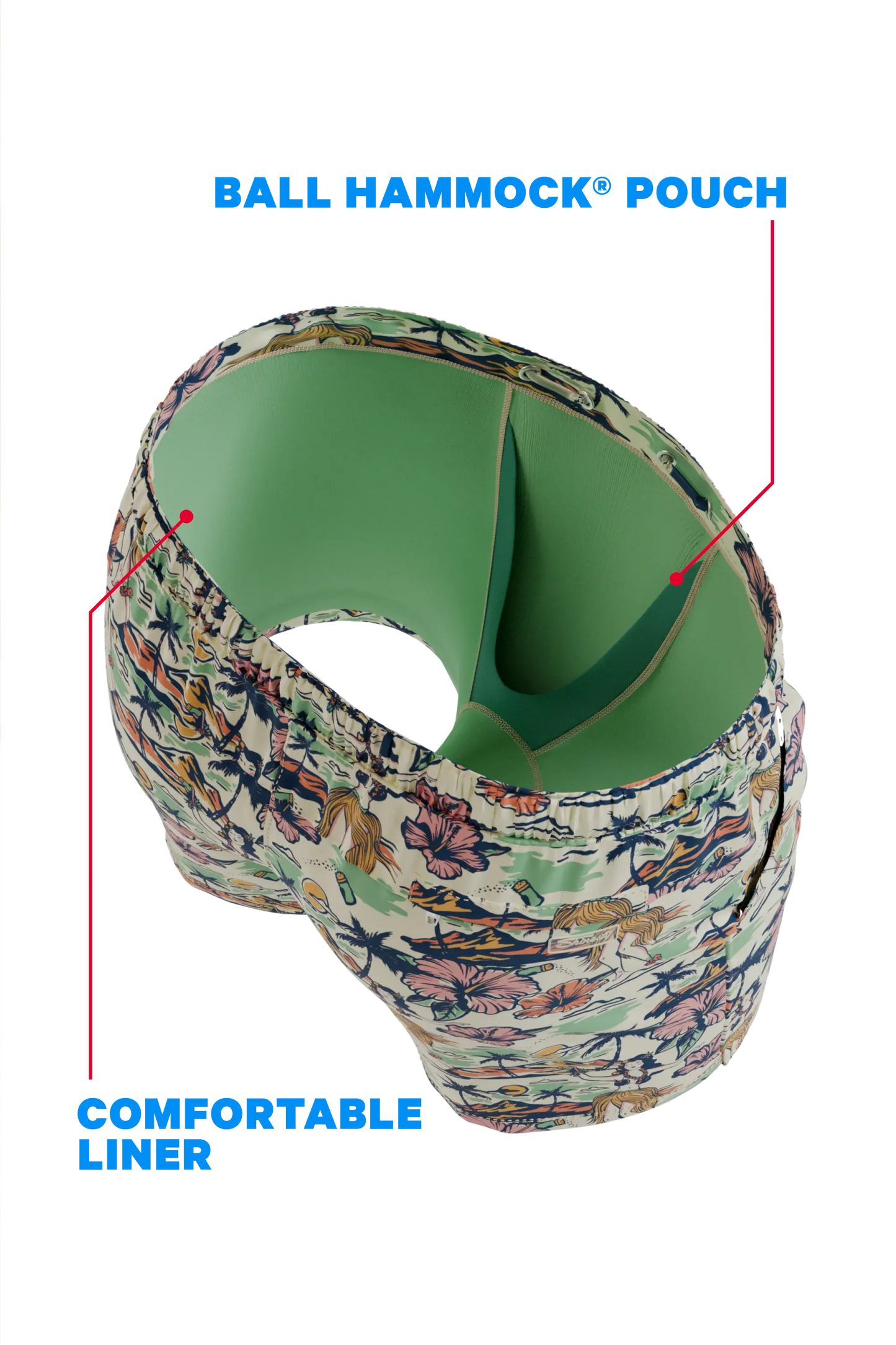The Come Monday | Shinesty x Margaritaville® Ball Hammock® Pouch 8" Swim Trunks - Shinesty - Flyclothing LLC