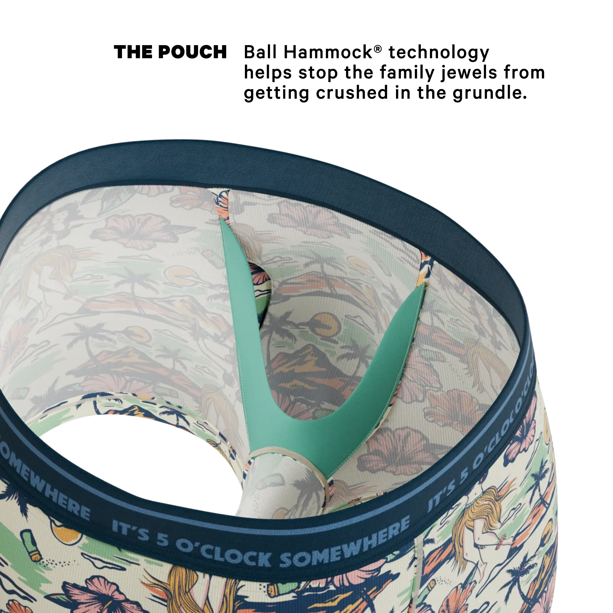 The Come Monday | Shinesty x Margaritaville® Ball Hammock® Pouch Trunks Underwear - Shinesty - Flyclothing LLC