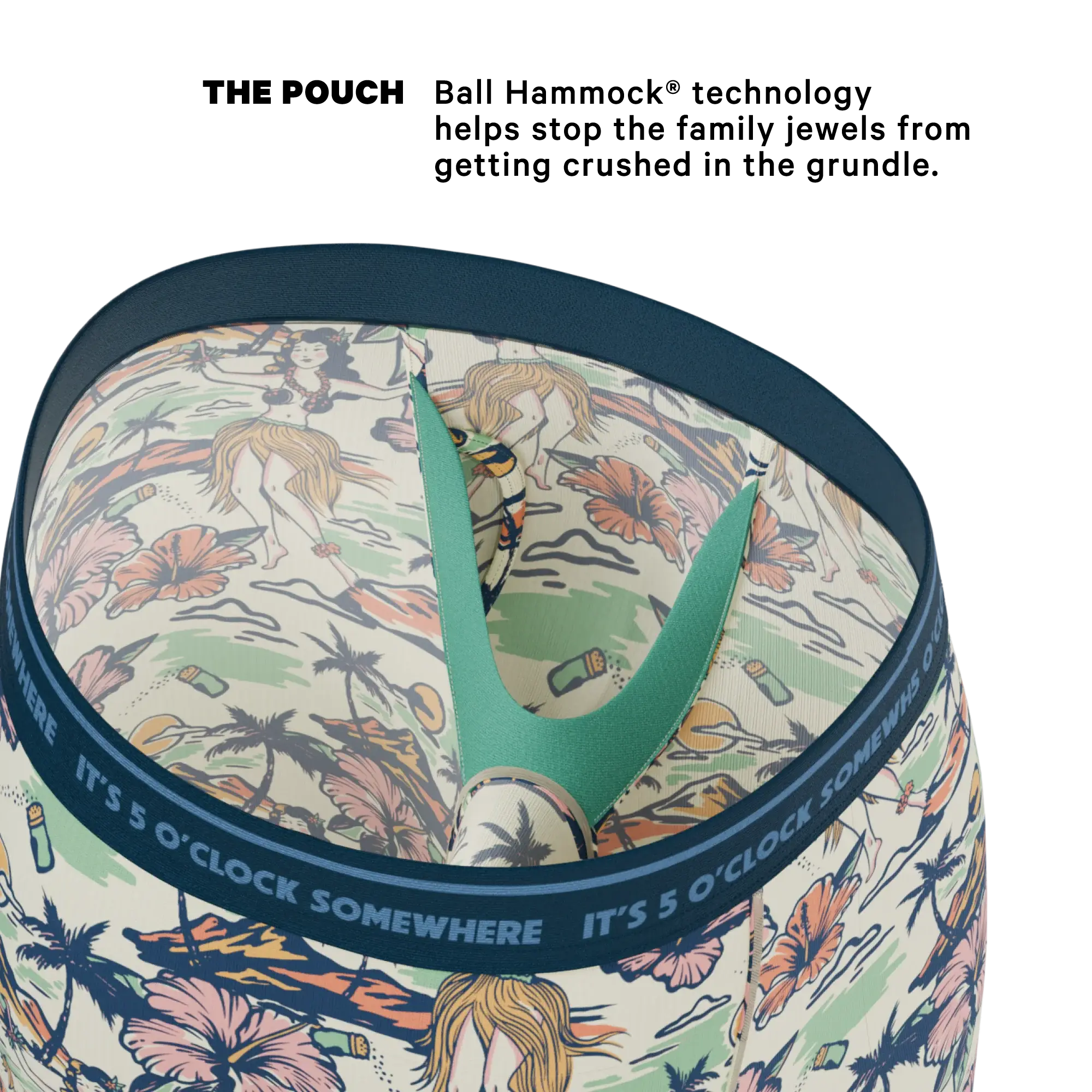 The Come Monday | Shinesty x Margaritaville® Long Leg Ball Hammock® Pouch Underwear With Fly - Shinesty - Flyclothing LLC