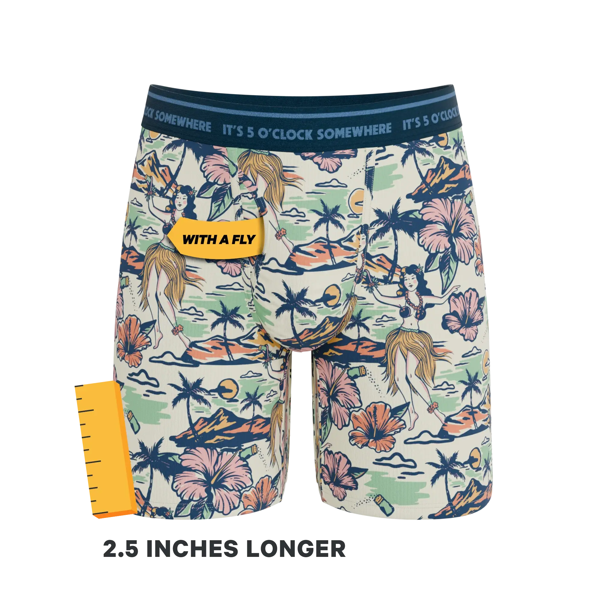 The Come Monday | Shinesty x Margaritaville® Long Leg Ball Hammock® Pouch Underwear With Fly - Shinesty - Flyclothing LLC