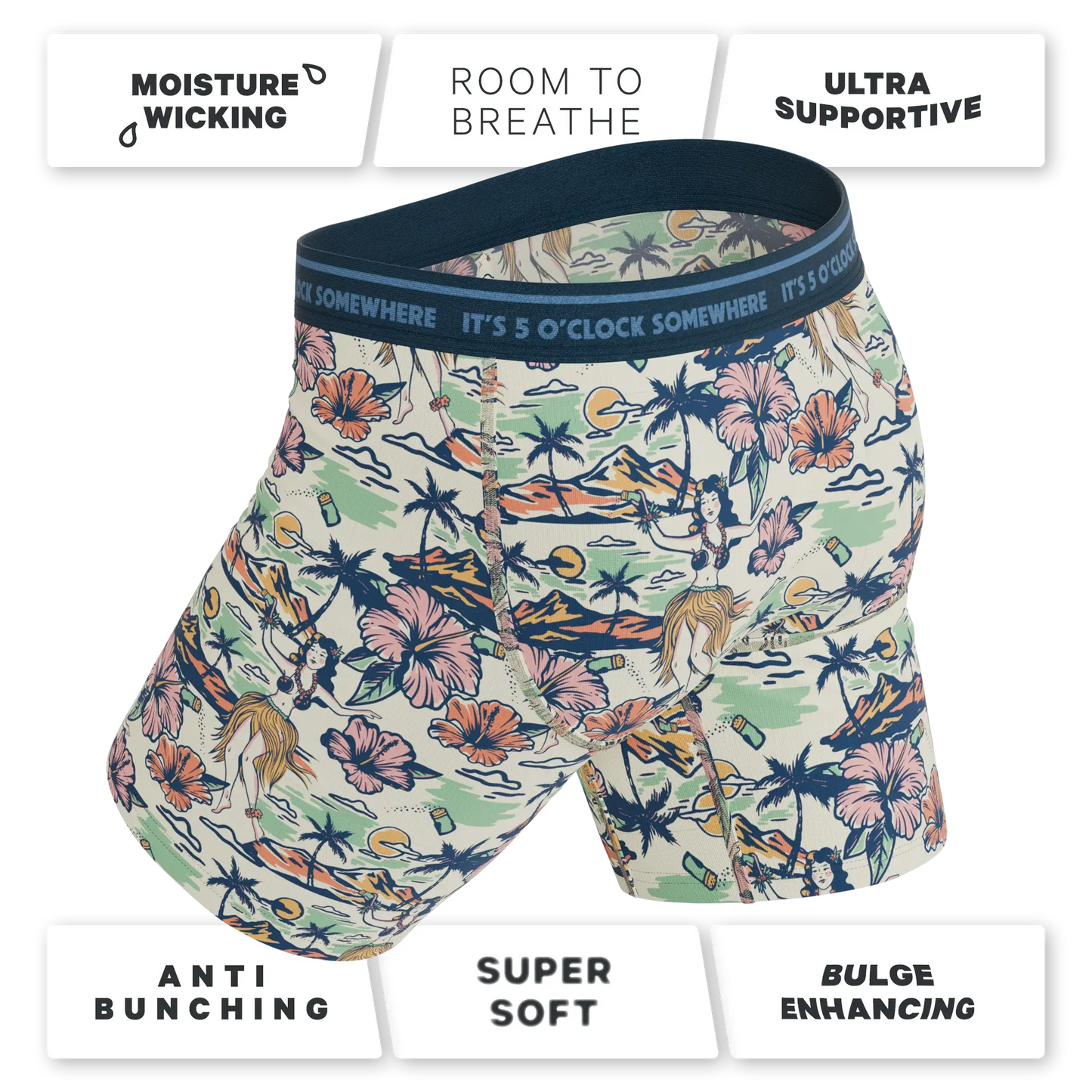 The Come Monday | Shinesty x Margaritaville® Long Leg Ball Hammock® Pouch Underwear With Fly - Shinesty - Flyclothing LLC