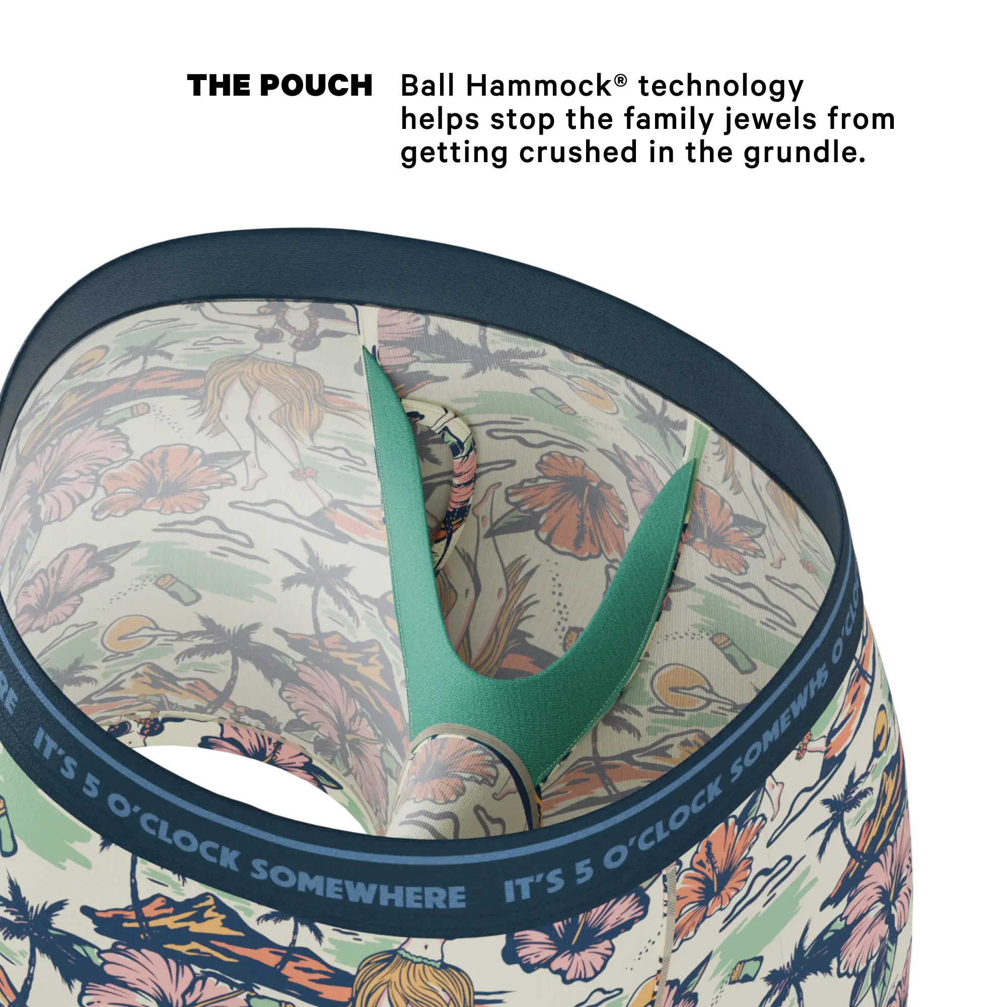 The Come Monday | Shinesty x Margaritaville® Ball Hammock® Pouch Underwear With Fly - Shinesty - Flyclothing LLC