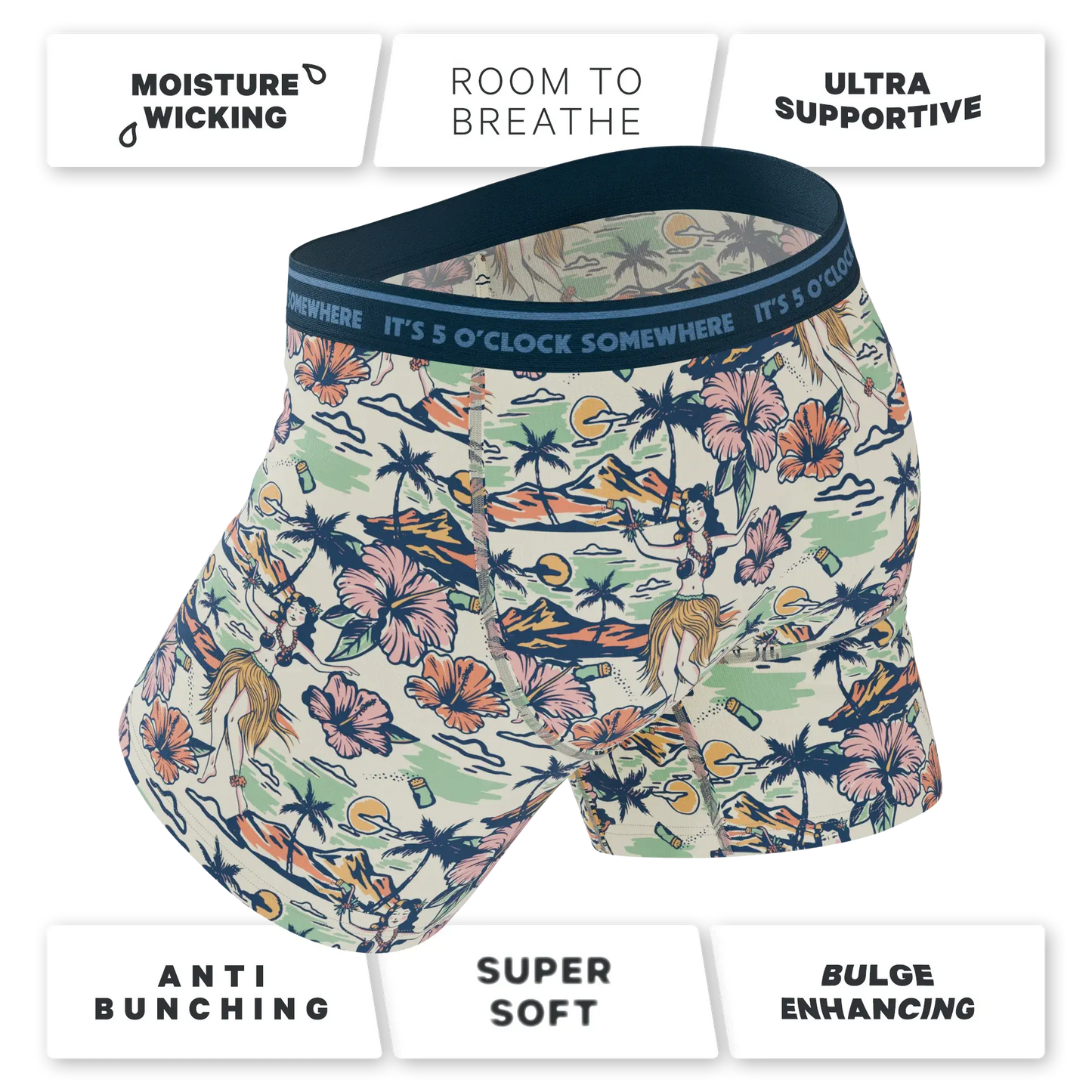 The Come Monday | Shinesty x Margaritaville® Ball Hammock® Pouch Underwear With Fly - Shinesty - Flyclothing LLC