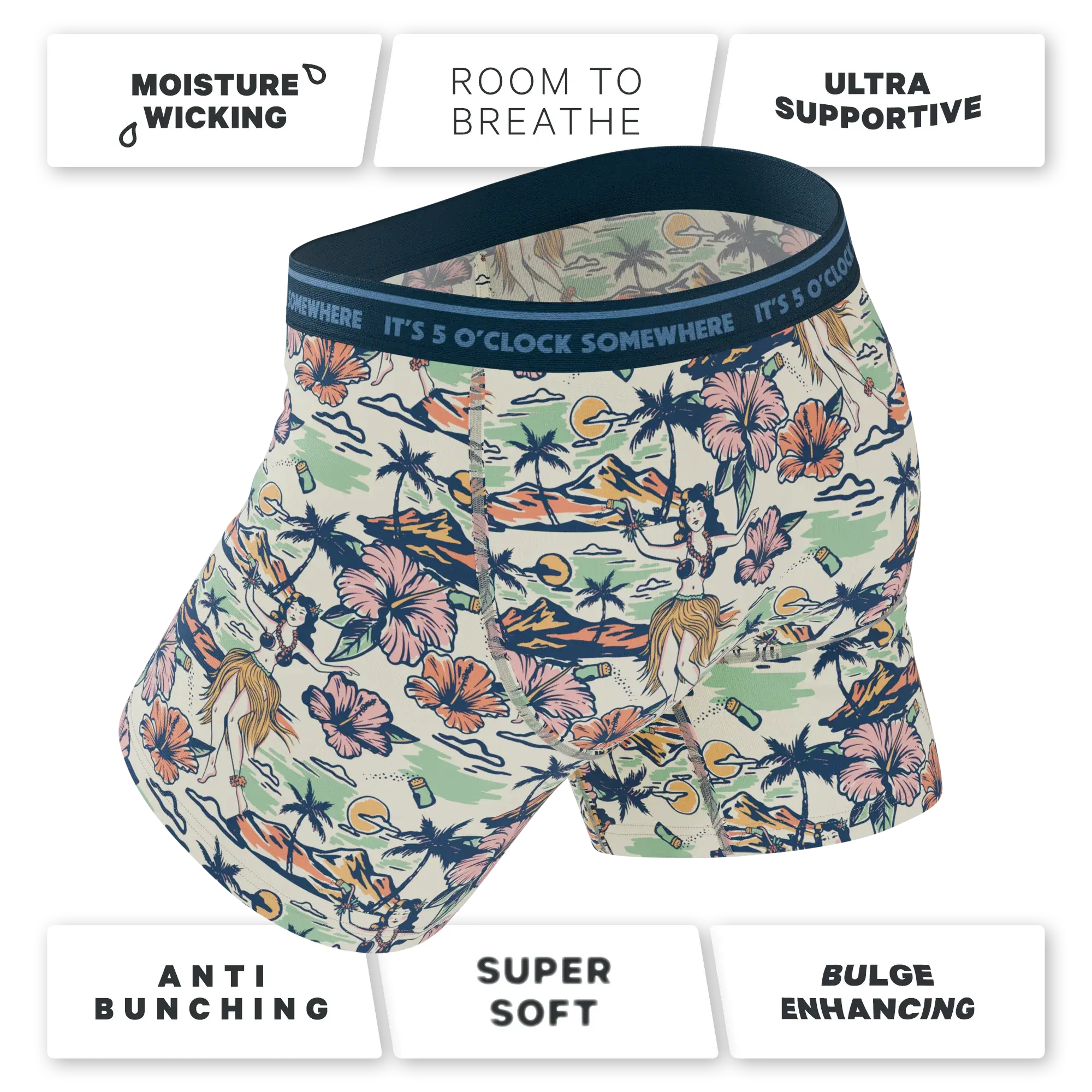 The Come Monday | Shinesty x Margaritaville® Ball Hammock® Pouch Underwear With Fly - Shinesty - Flyclothing LLC