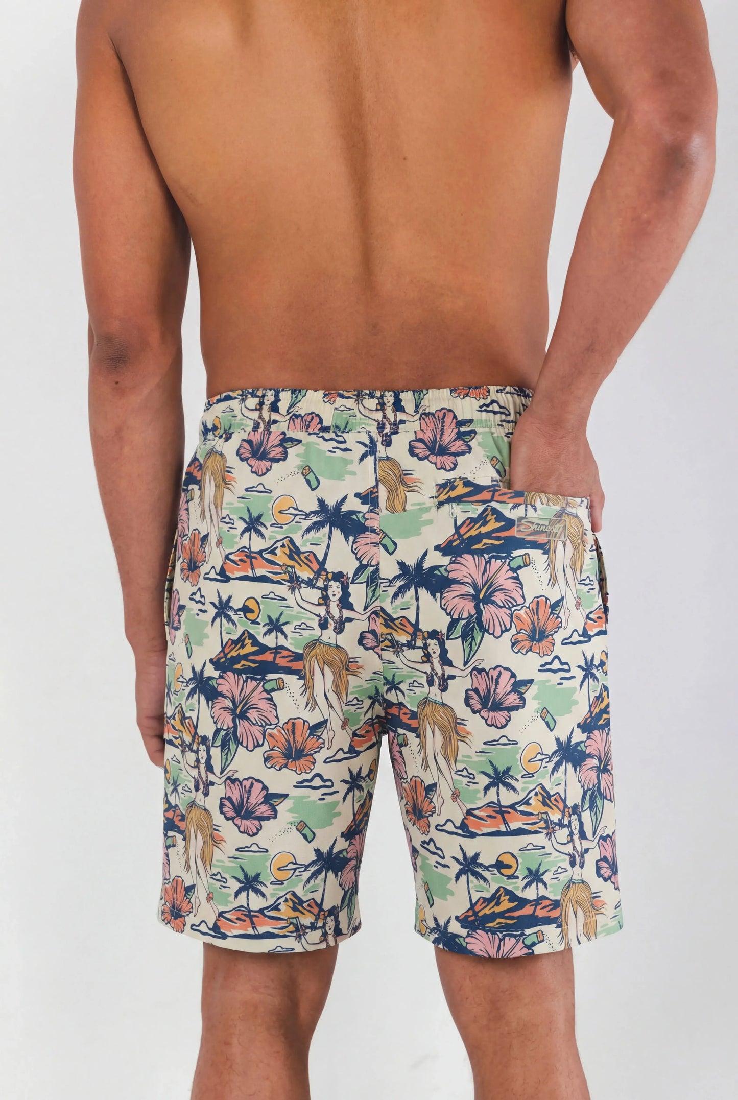 The Come Monday | Shinesty x Margaritaville® Ball Hammock® Pouch 8" Swim Trunks - Shinesty - Flyclothing LLC