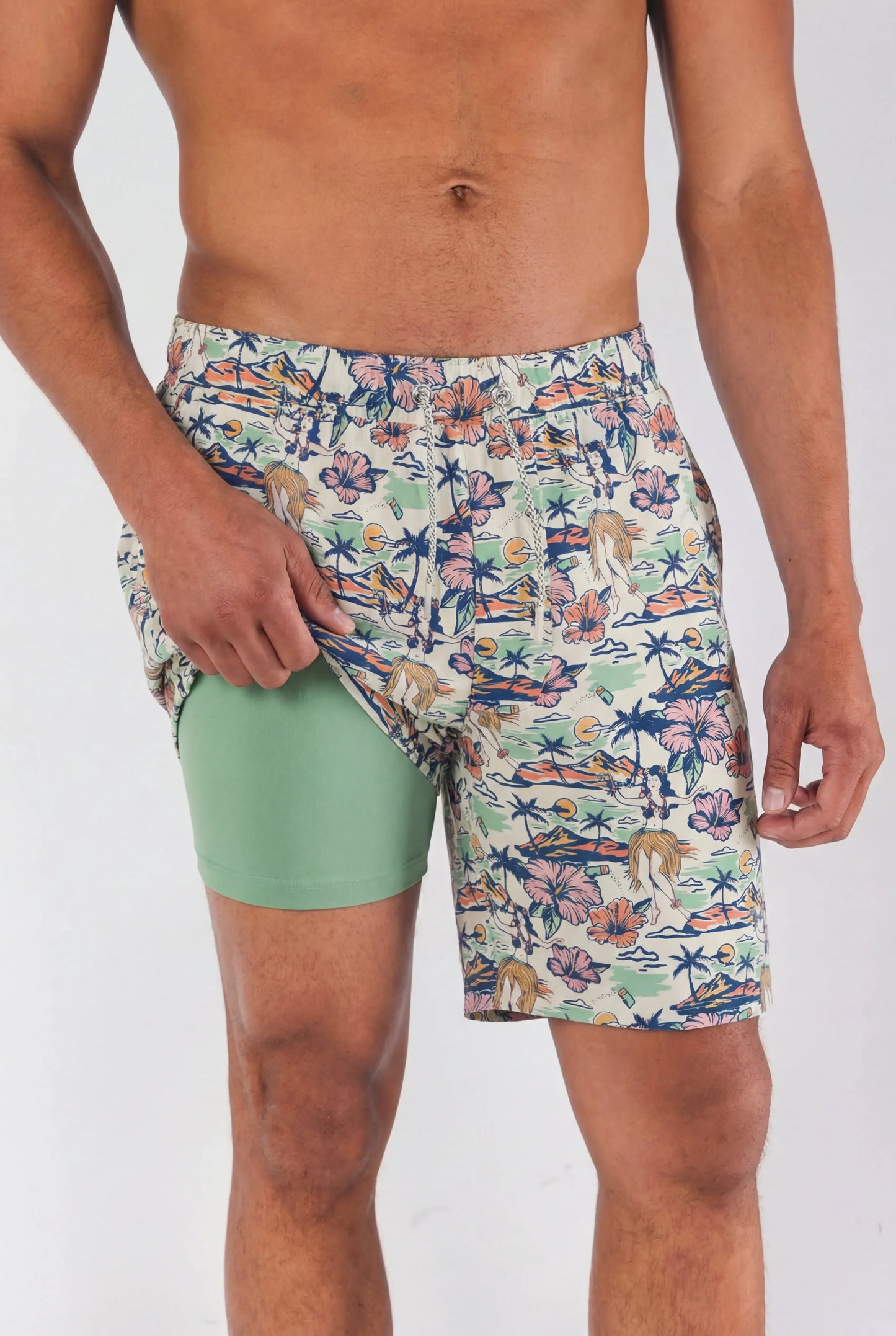 The Come Monday | Shinesty x Margaritaville® Ball Hammock® Pouch 8" Swim Trunks - Shinesty - Flyclothing LLC