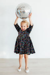 Confetti Velvet Sequin Dress