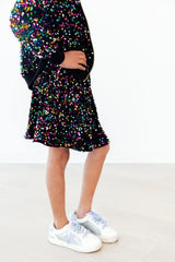 Confetti Velvet Sequin Twirl Skort - Mila & Rose ® - Flyclothing LLC