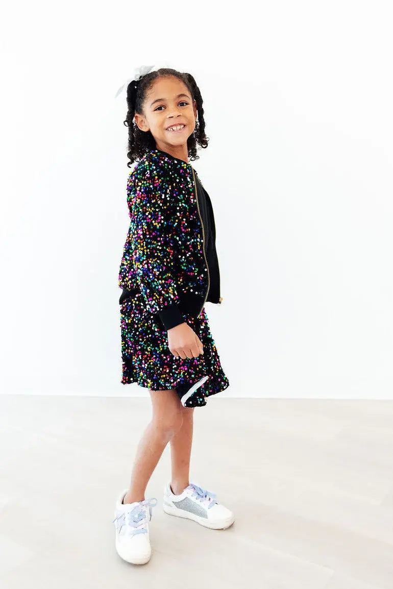 Confetti Velvet Sequin Twirl Skort - Mila & Rose ® - Flyclothing LLC