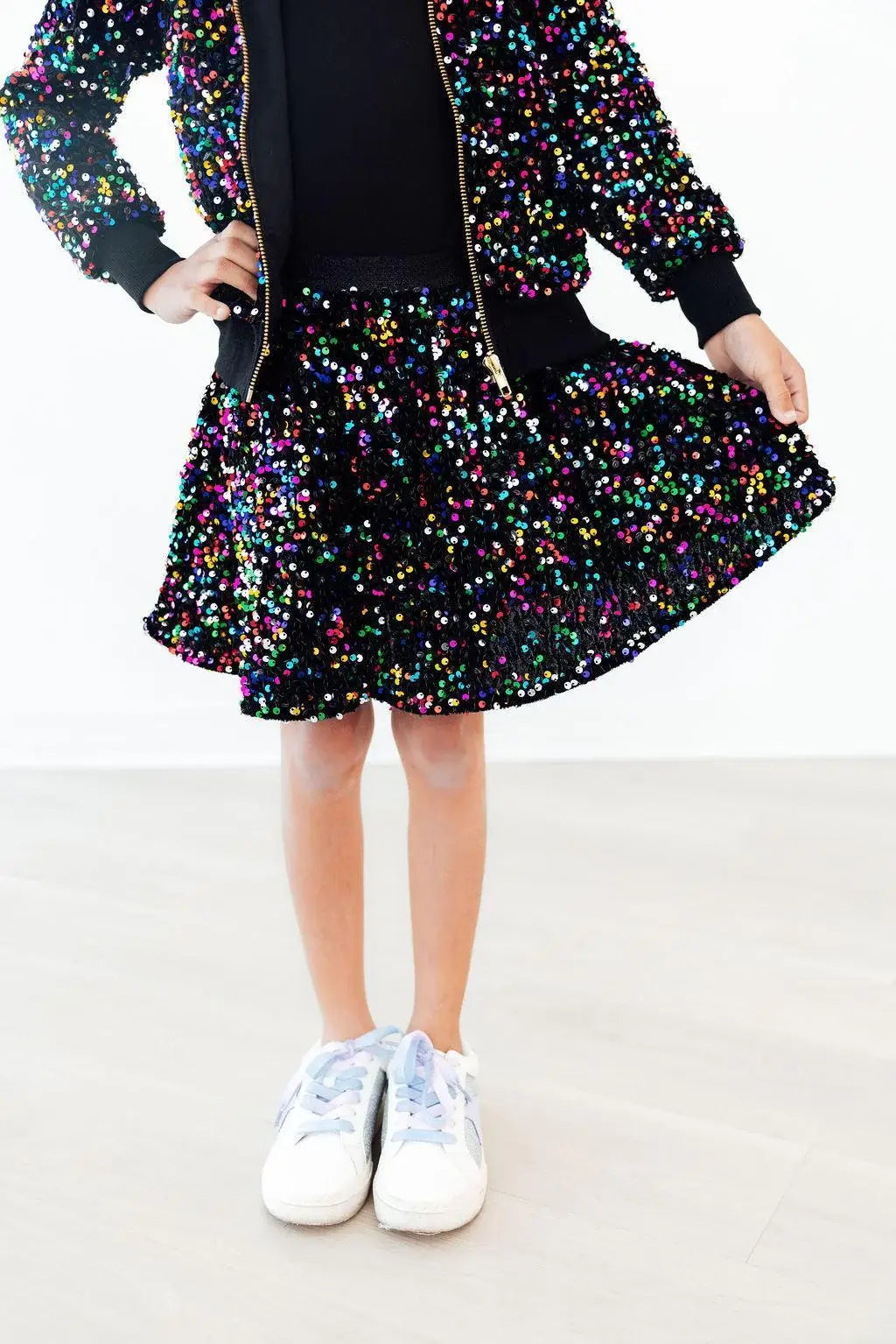 Confetti Velvet Sequin Twirl Skort - Mila & Rose ® - Flyclothing LLC