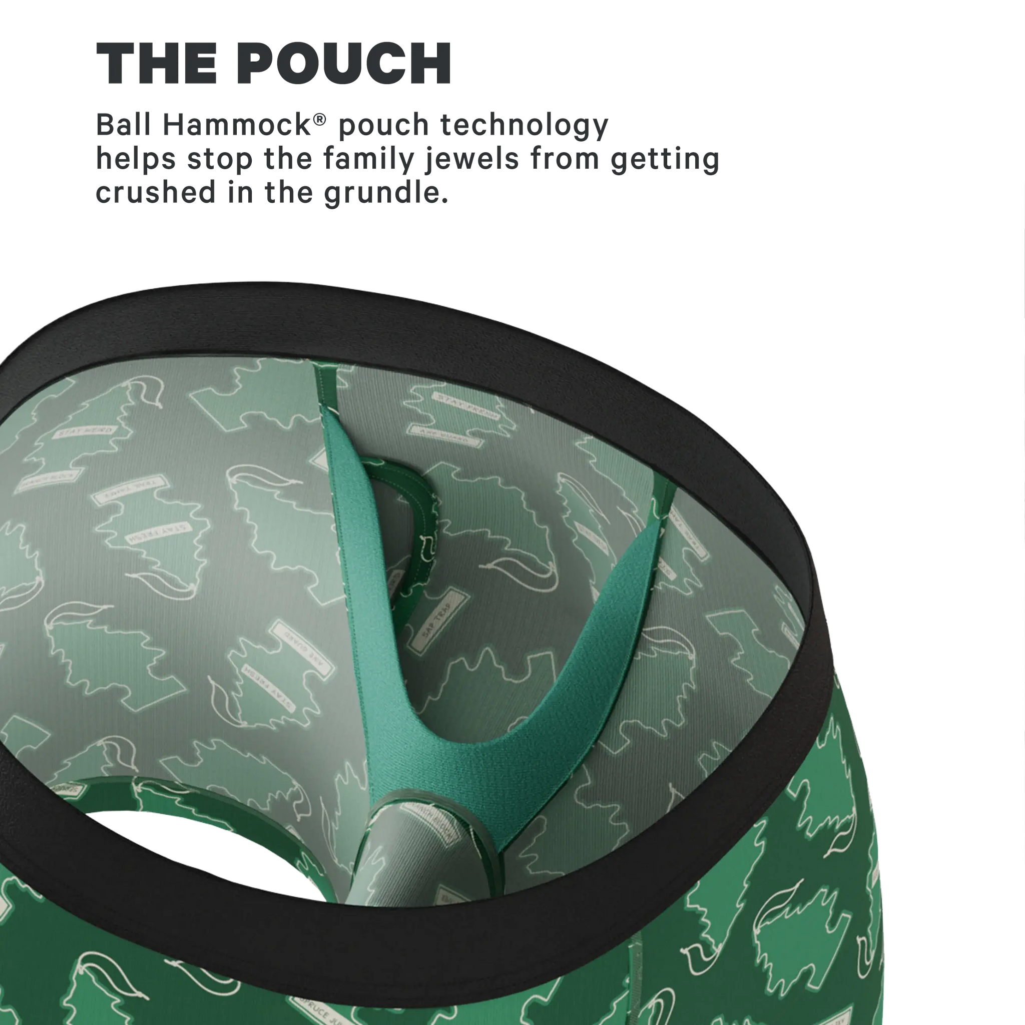 The Coniferous Forest | Car Freshener Fart Proof Ball Hammock® Pouch Underwear - Shinesty - Flyclothing LLC