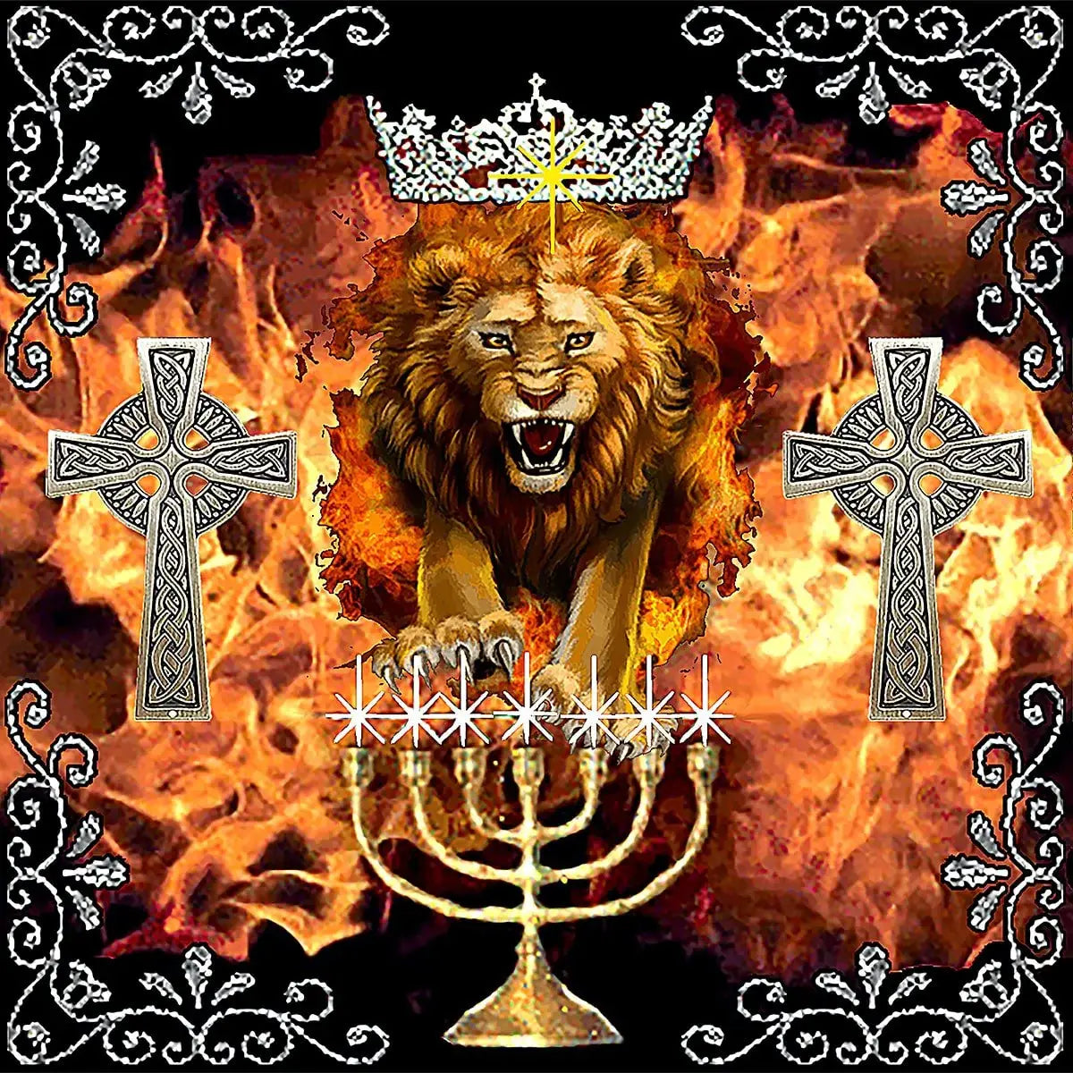 Black Market Art Company Conquering Lion Print - Black Market Art Company - Flyclothing LLC