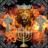 Black Market Art Company Conquering Lion Print