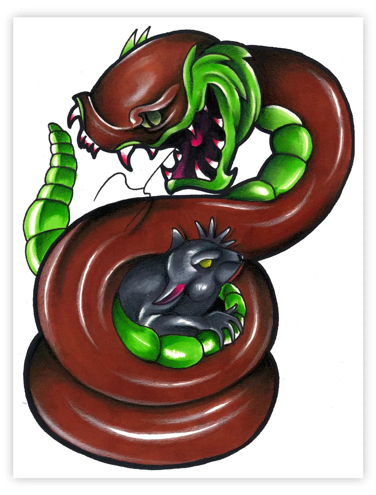 Black Market Art Company Constricted Print - Black Market Art Company - Flyclothing LLC