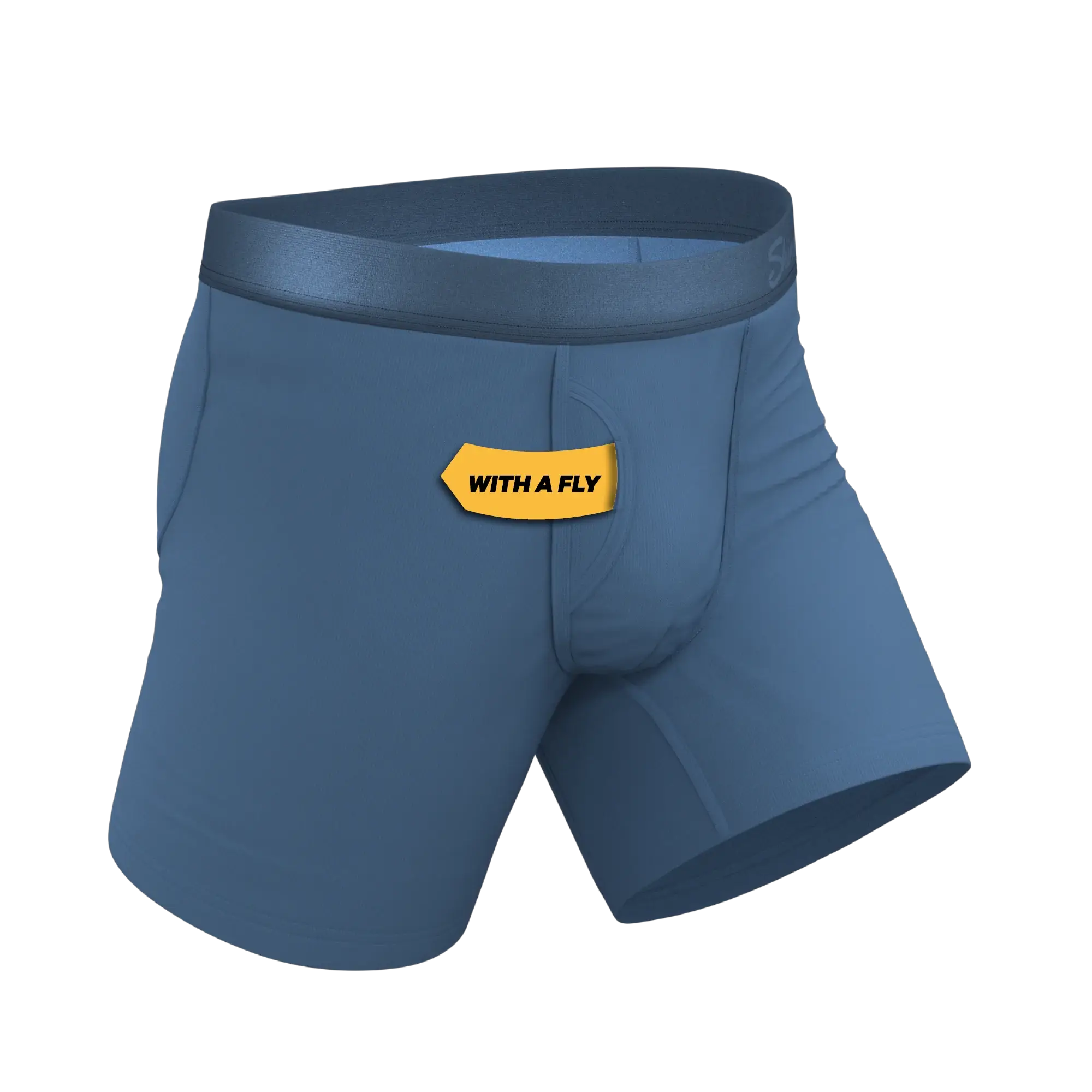 The Cool Cobalt | Slate Blue Ball Hammock® Pouch Underwear With Fly - Shinesty - Flyclothing LLC