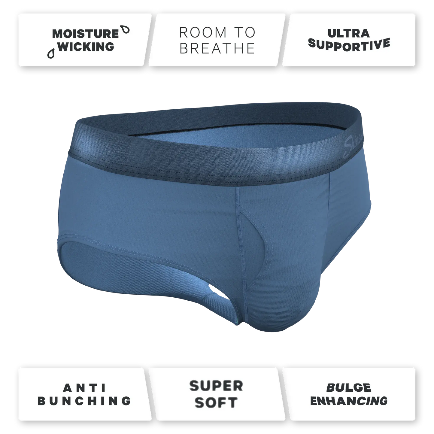 The Cool Cobalt | Slate Blue Ball Hammock® Pouch Underwear Briefs - Shinesty - Flyclothing LLC