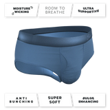 The Cool Cobalt | Slate Blue Ball Hammock® Pouch Underwear Briefs - Shinesty - Flyclothing LLC