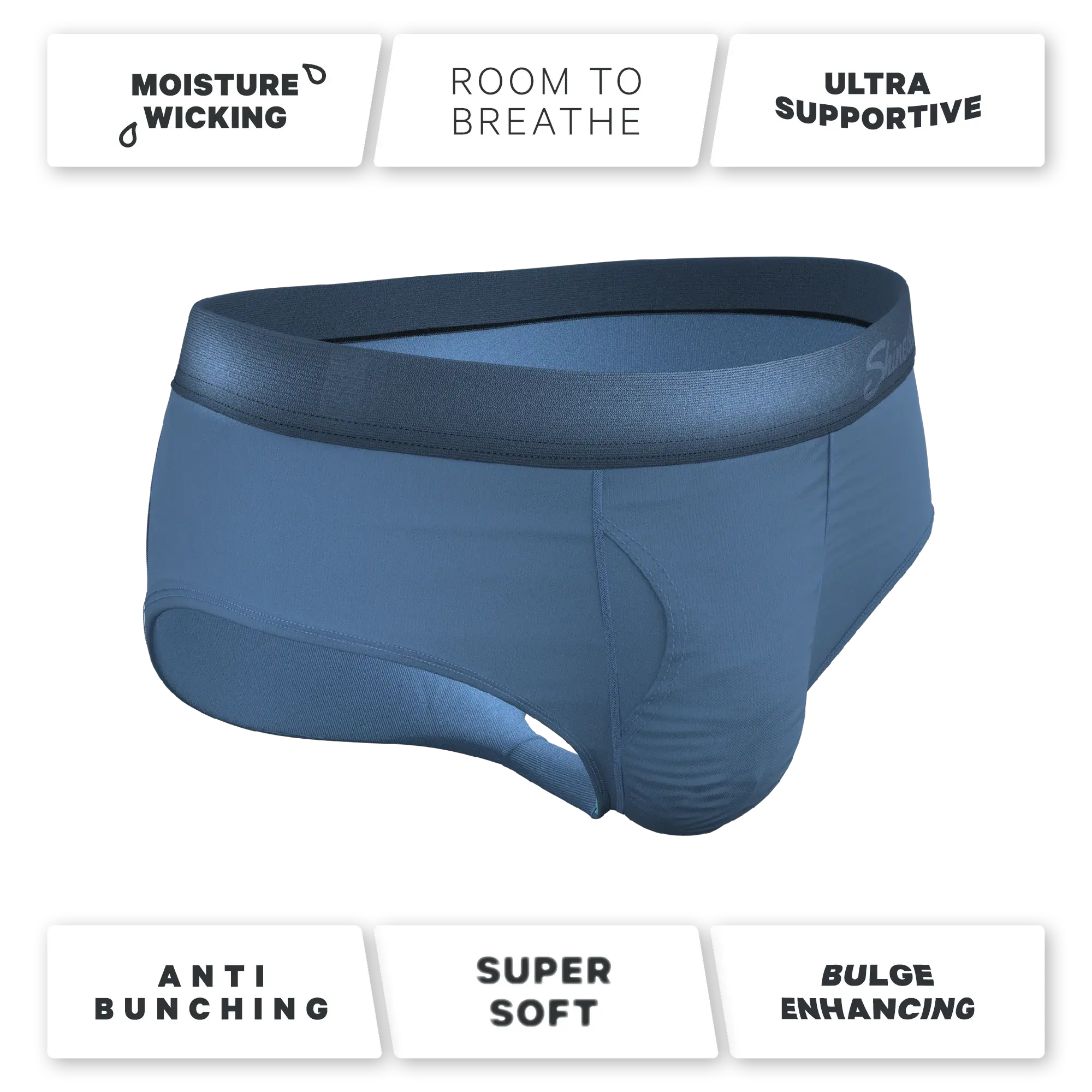 The Cool Cobalt | Slate Blue Ball Hammock® Pouch Underwear Briefs - Shinesty - Flyclothing LLC
