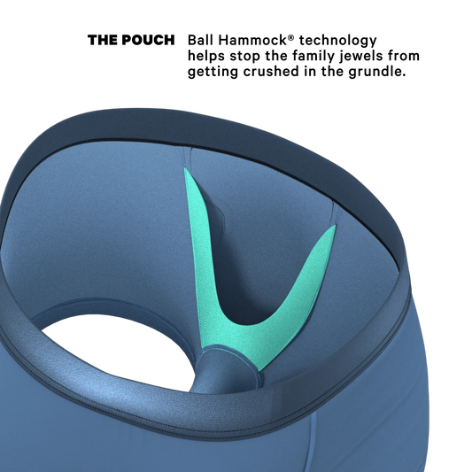 The Cool Cobalt | Slate Blue Ball Hammock® Pouch Trunks Underwear - Shinesty - Flyclothing LLC