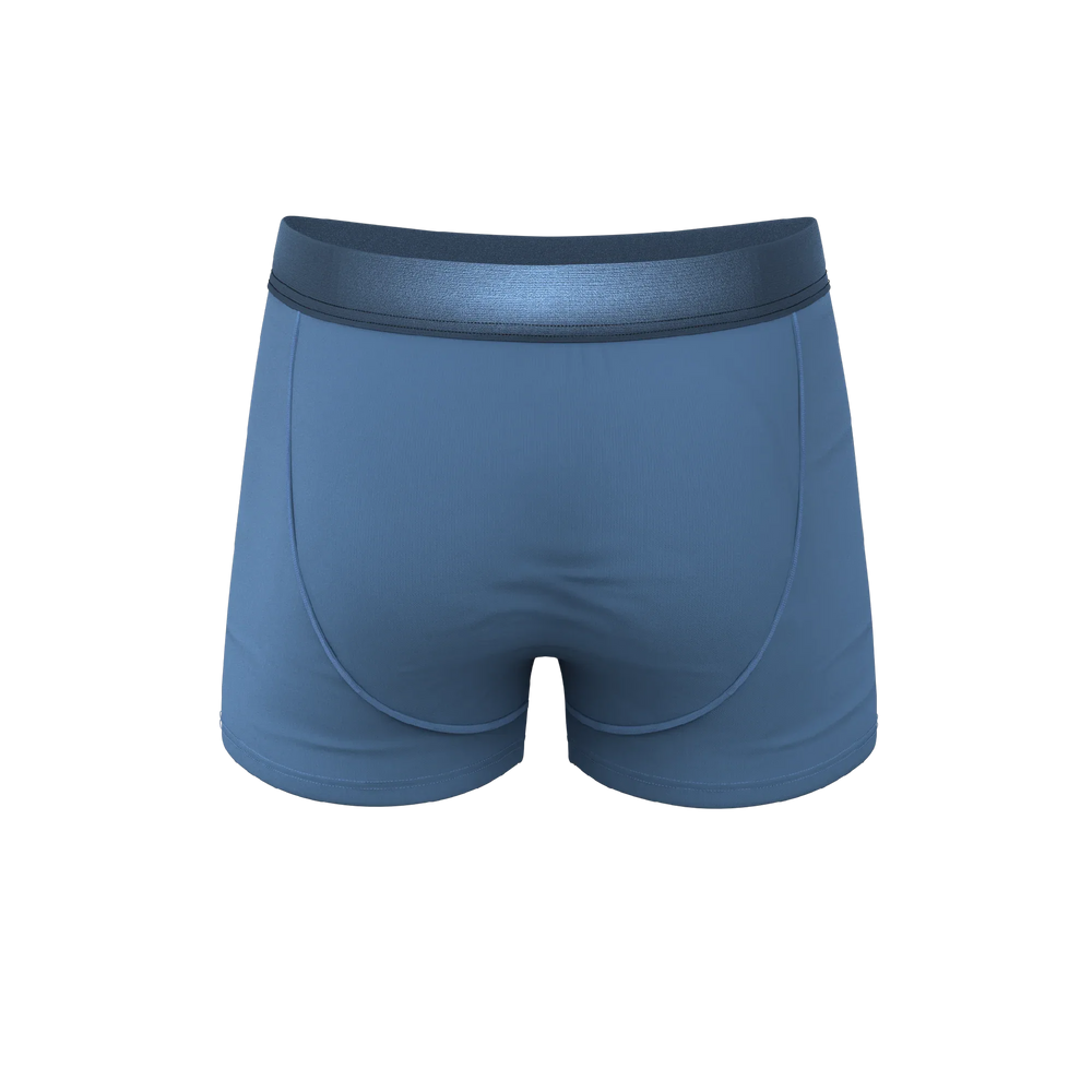 The Cool Cobalt | Slate Blue Ball Hammock® Pouch Trunks Underwear - Shinesty - Flyclothing LLC