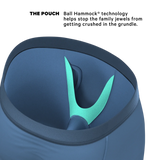 The Cool Cobalt | Slate Blue Long Leg Ball Hammock® Pouch Underwear With Fly - Shinesty - Flyclothing LLC