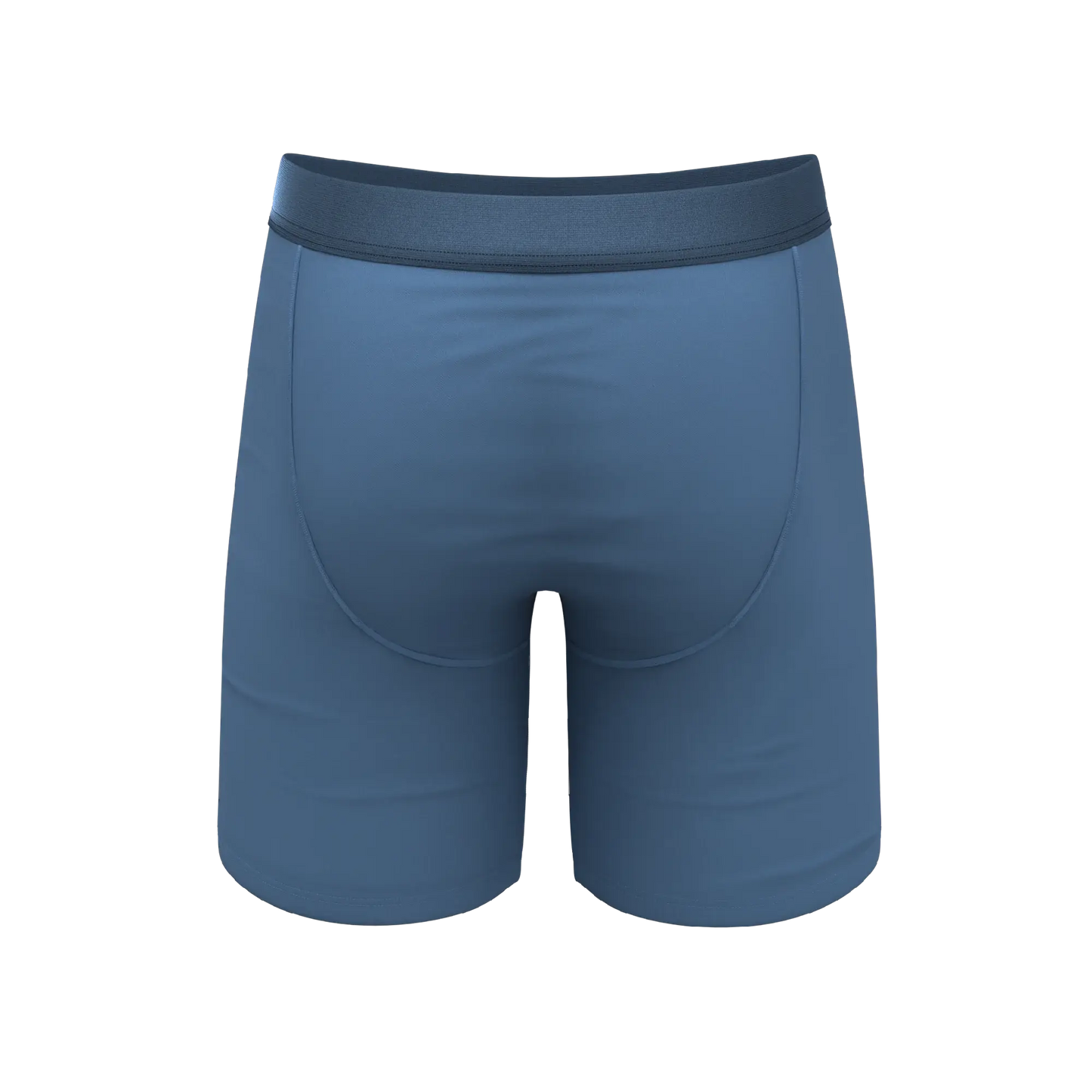 The Cool Cobalt | Slate Blue Long Leg Ball Hammock® Pouch Underwear With Fly - Shinesty - Flyclothing LLC