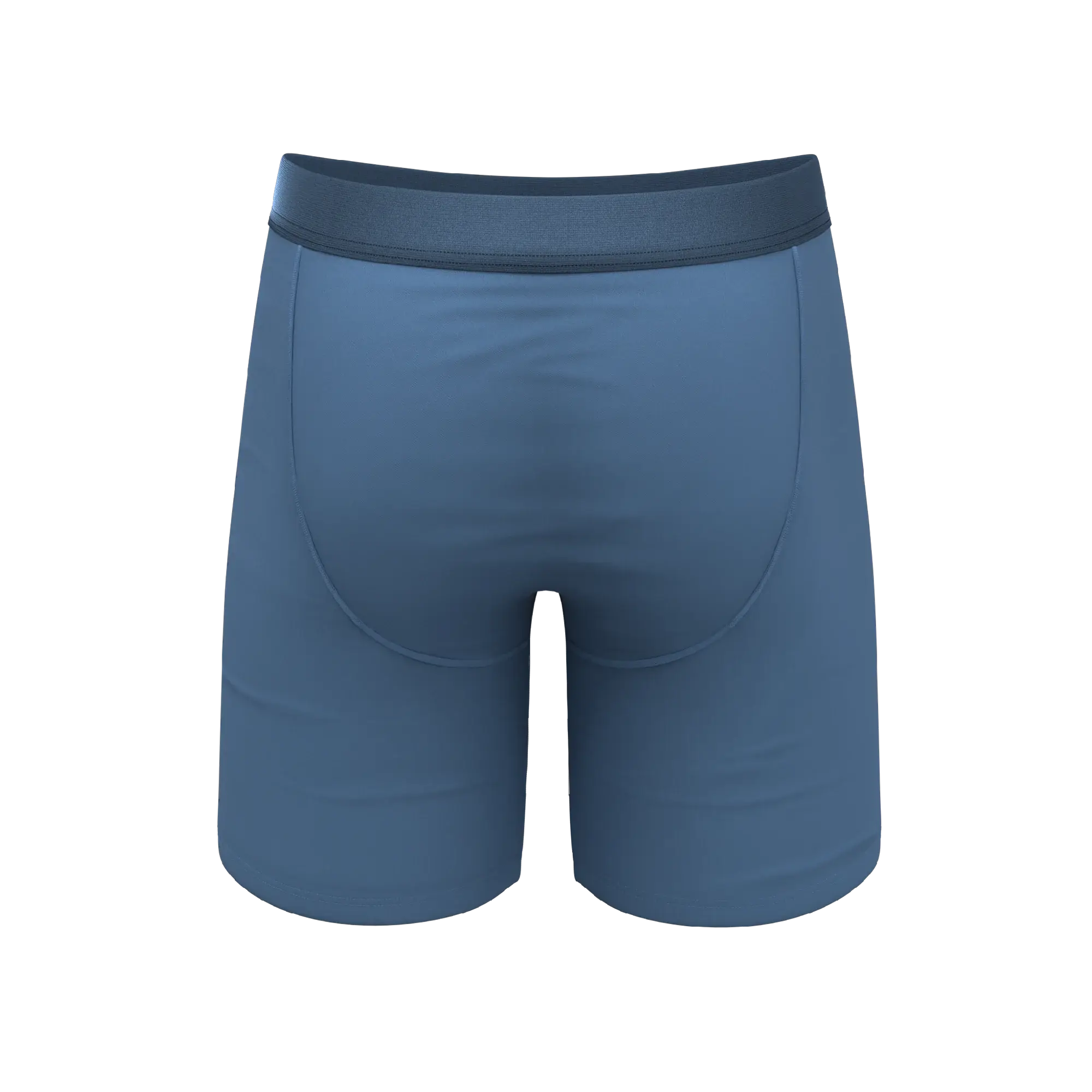 The Cool Cobalt | Slate Blue Long Leg Ball Hammock® Pouch Underwear With Fly - Shinesty - Flyclothing LLC