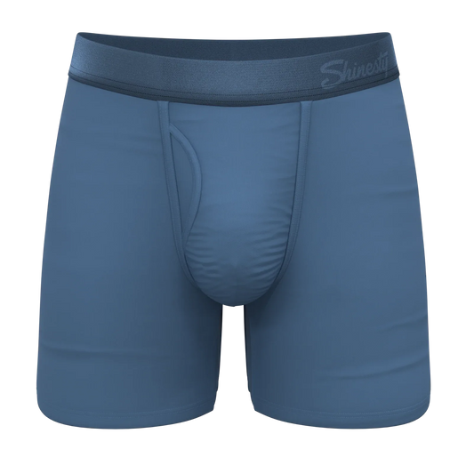The Cool Cobalt | Slate Blue Ball Hammock® Pouch Underwear With Fly - Shinesty - Flyclothing LLC