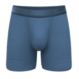The Cool Cobalt | Slate Blue Ball Hammock® Pouch Underwear With Fly - Shinesty - Flyclothing LLC