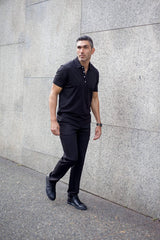 Coolest Polo Tech Shirt - Black - Buki - Flyclothing LLC