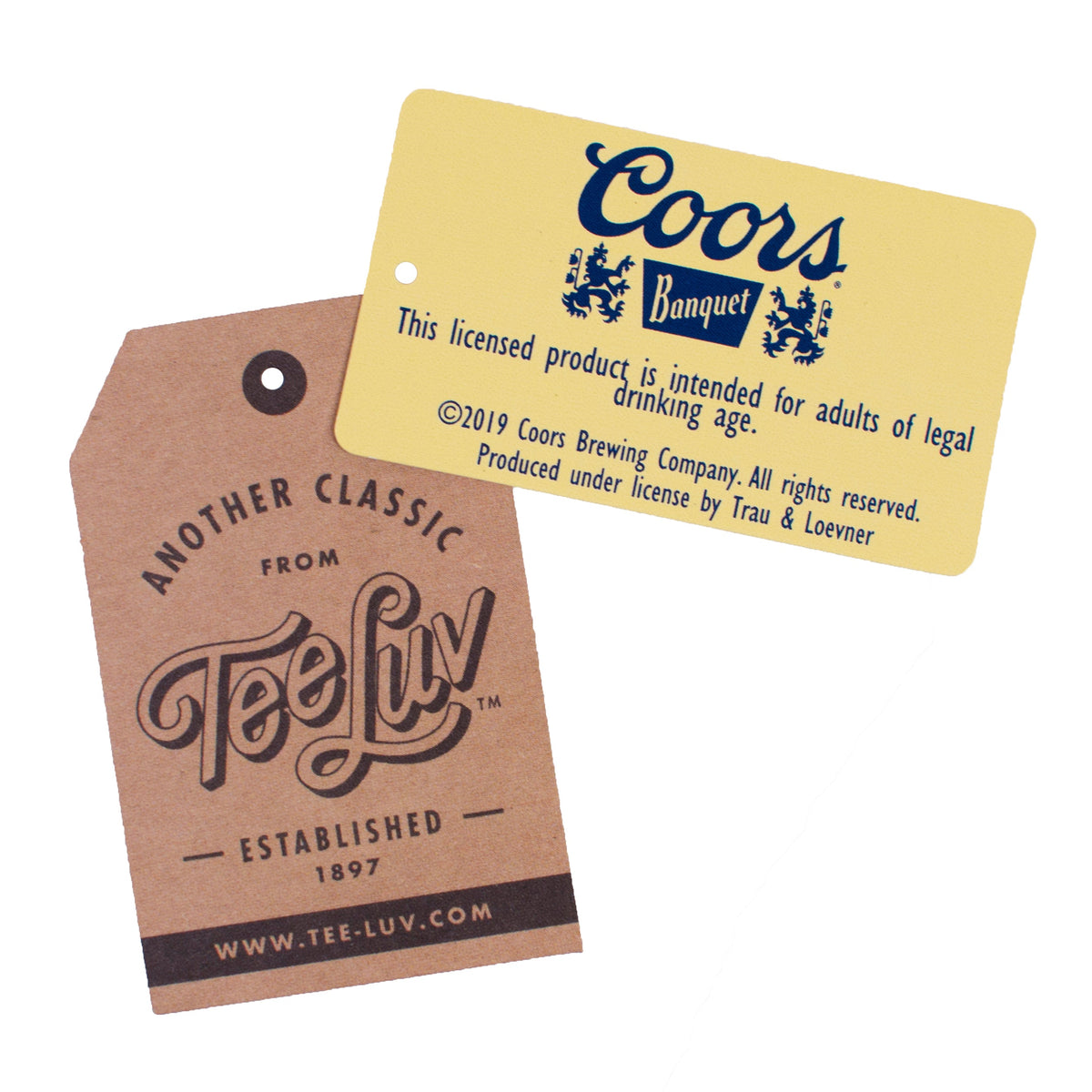 Coors Banquet Retro Beer Logo T-Shirt - Cream