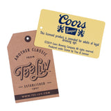Coors Banquet Beer Double Sided Brewery Logo T-Shirt - Vintage Black